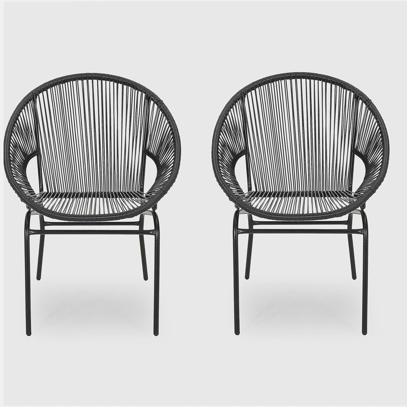 Élégante décoration de salle à manger, chaise décorative exquise, Noir