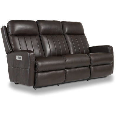 Finley Leather Match Power Reclining Sofa with Power Headrest