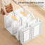 Armoire-penderie portable, armoire de chambre pliante, organisateur de rangement pour vêtements avec 8 compartiments cubes, tringle, portes magnétiques, blanc