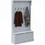 Arbre d'entrée 38 po 3-en-1 avec banc de rangement, portemanteau avec quatre crochets et rangement pour chaussures-355281781