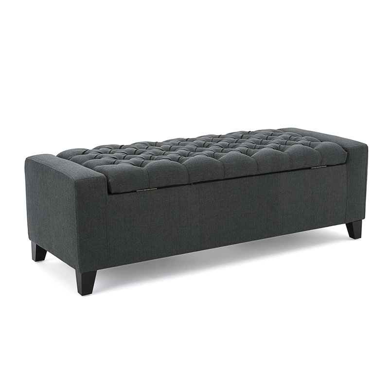 Storage Ottoman, Dark Gray
