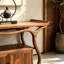 Console en bois massif de style médiéval.-130056196
