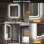 3 Colour Light Memory LED Illuminated Dimmable Anti Fog Makeup Vanity Bathroom Mirror-50438845