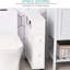 Armoire de rangement blanche avec roulettes et 2 tiroirs