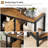65"/58 "TV Stand for Television 75"/65", Entertainment Center Table with Adjustable Legs, TV Stand with Open Shelves & Doors-481355086-481355087