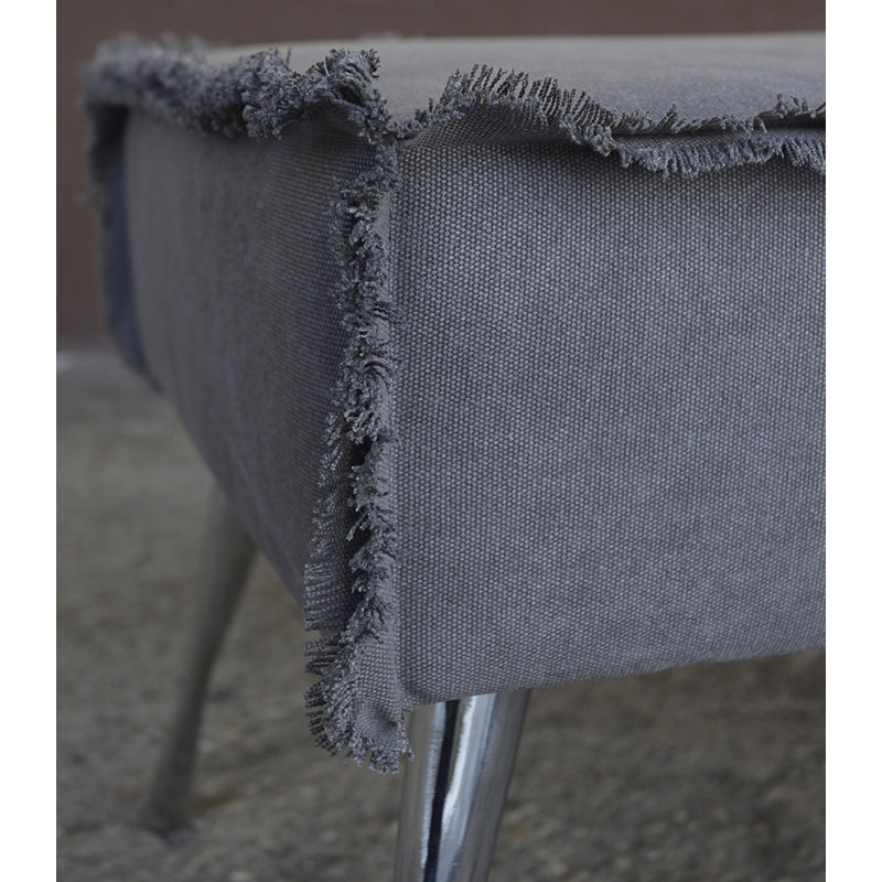 Modern 85% Cotton And 15% Polyester Upholstered Bench