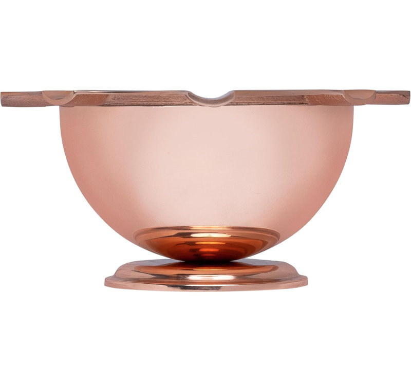 Cendrier Palio® Tazza, 8 étriers, acier inoxydable, Brun, H 5 po x l 11 po