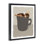 «Morning Coffee & Woman», art mural encadré sur toile flottante, design par Natalie Carpentieri