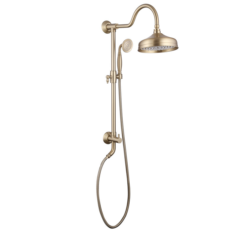Adjustable Shower Head 1.8 GPM GPM, Brushed Gold