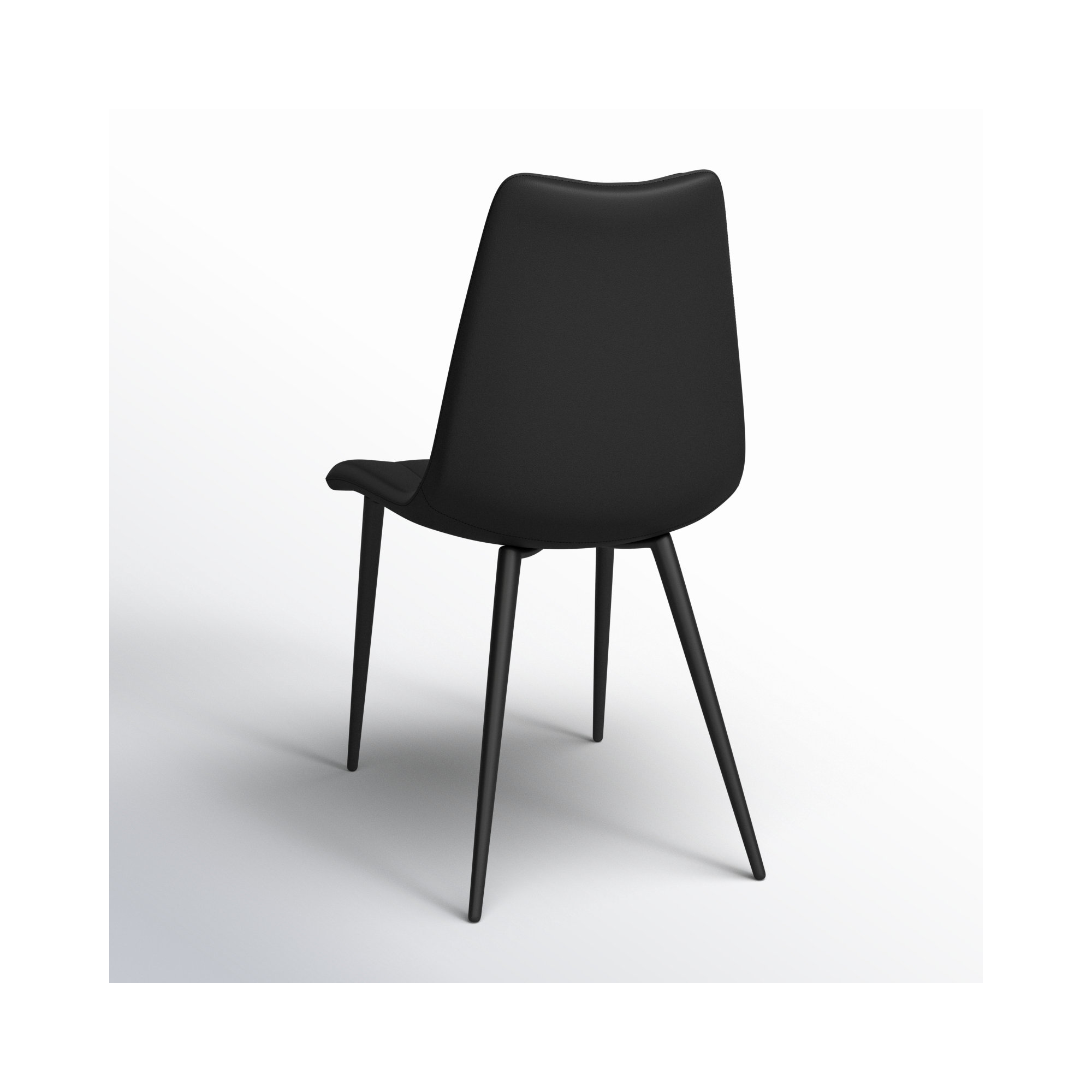 Finnigan Upholstered Side Chair, Black
