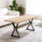 X-Shaped Legs Dining Table-1513309680