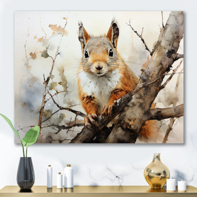 Berle " Brown Squirrel Curious Observer II "