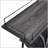 Durable Industrial Bar Cart With Wheels, Three-Level Storage, And Wine Glass Racks For Home Use