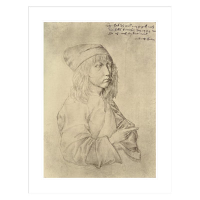 Self portrait at the age of thirteen by Albrecht Dürer -Framed Giclee Print