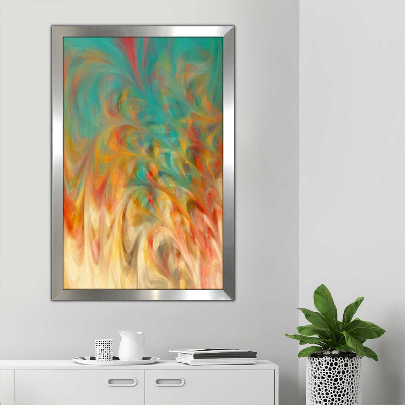 «Luc 15:10 When Angels Réjouissez-vous (vertical)» par Mark Lawrence, H 39,5 po x l 27,5 po x P 0,75 po, Encadrement argenté