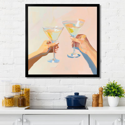 Martini Cocktail Drink Friends II - Liquor, art mural