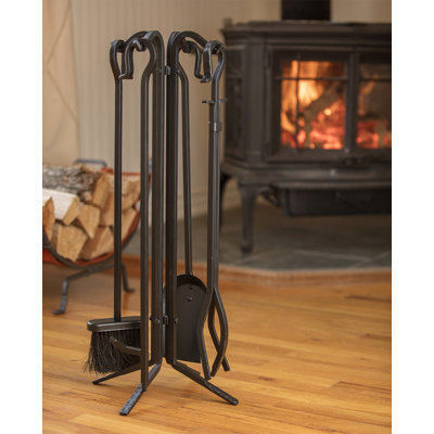 Abdalhai Iron Fireplace Tool Set