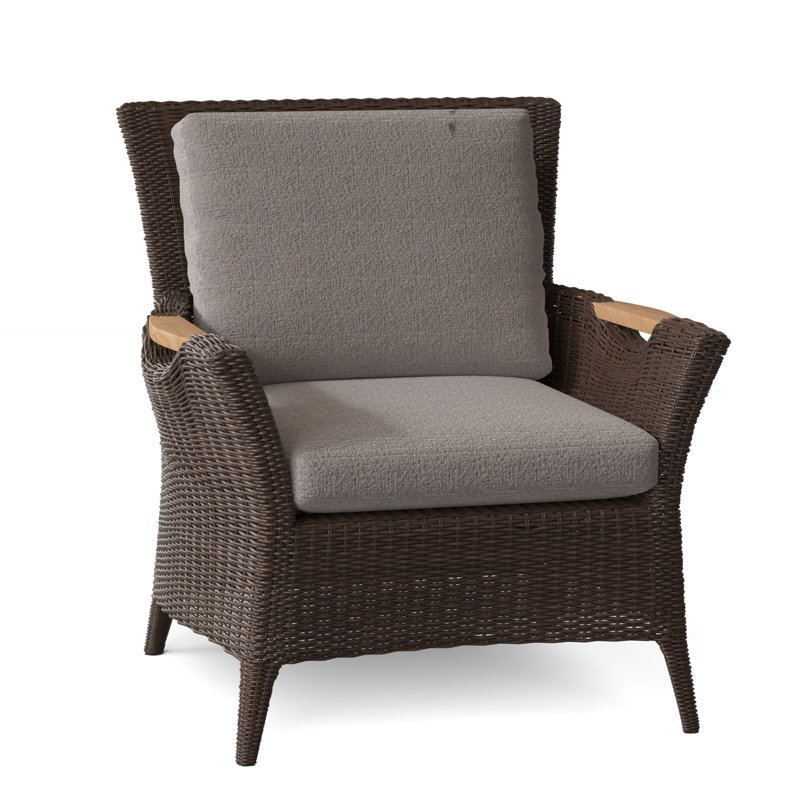Culebra Outdoor Teak Lounge Chair, Ash, Textured Charcoal