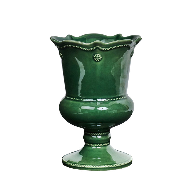 Berry & Thread Petite Parterre Garden Vase - Basil, overall height- 8''