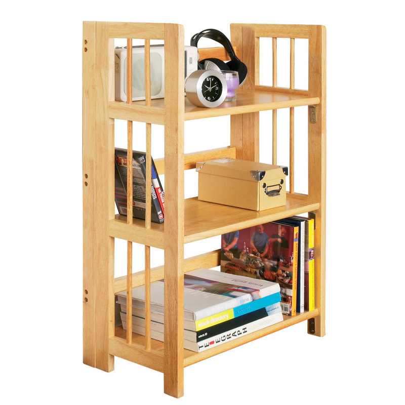 97cm H x 70cm W Solid Wood Etagere Bookcase