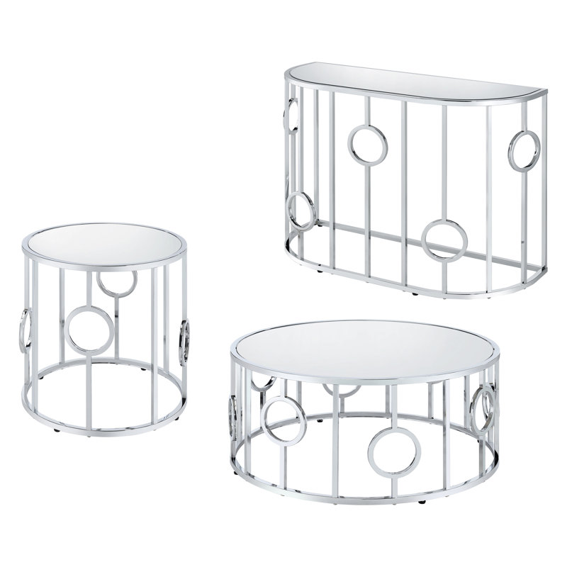 Ensemble de tables basses 3 pièces Chequetta