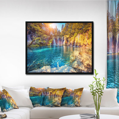 «Turquoise Water and Sunny Beam», reproduction de photographie de paysage