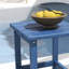 Table d'appoint extérieure carrée 15 po Blue