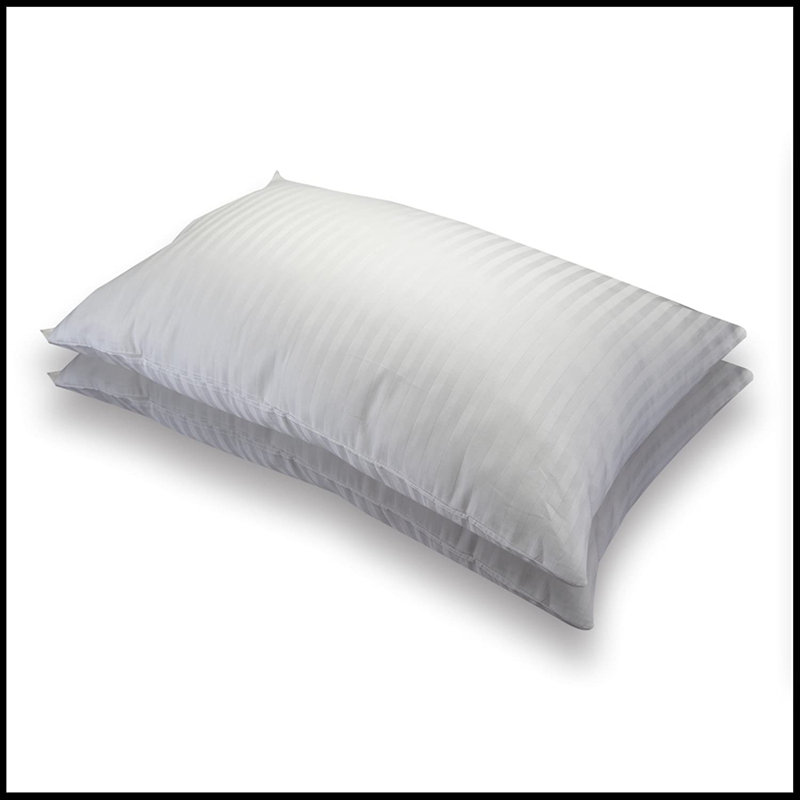 Blatch Satin Stripe Polyester L75 x W50cm Firm Support Pillow