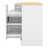 Multi-Functional Storage Sideboard – Extendable Dining Table Alternative With Adjustable Shelves & 3-Tier Pull-Out Rack-213062304