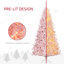 Grand sapin de Noël artificiel HOMcom 7,5 pi avec branches réalistes-226648918-226648917