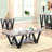 Elegant Rectangular Console Table In Antique Grey And Black Stylish For Primary Living Area