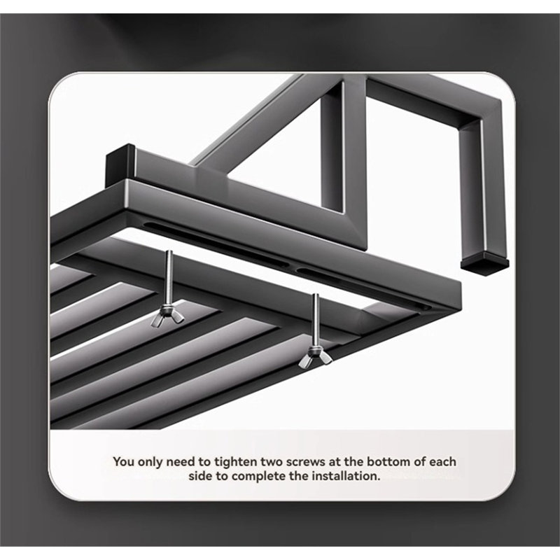 Support de balcon multi-usage, H 7,87 po x l 23,62 po x P 15,55 po