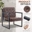 Geraldina Faux Leather Armchair-1677772161