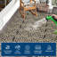 Tapis extérieur réversible et pliable en plastique - Tapis abstrait moderne à poils courts, résistant aux marques, facile à nettoyer pour le patio, le camping, le pique-nique, le camping-car-1393377615-1393377602