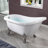 59" x 31" Clawfoot Soaking Acrylic Bathtub-61051205