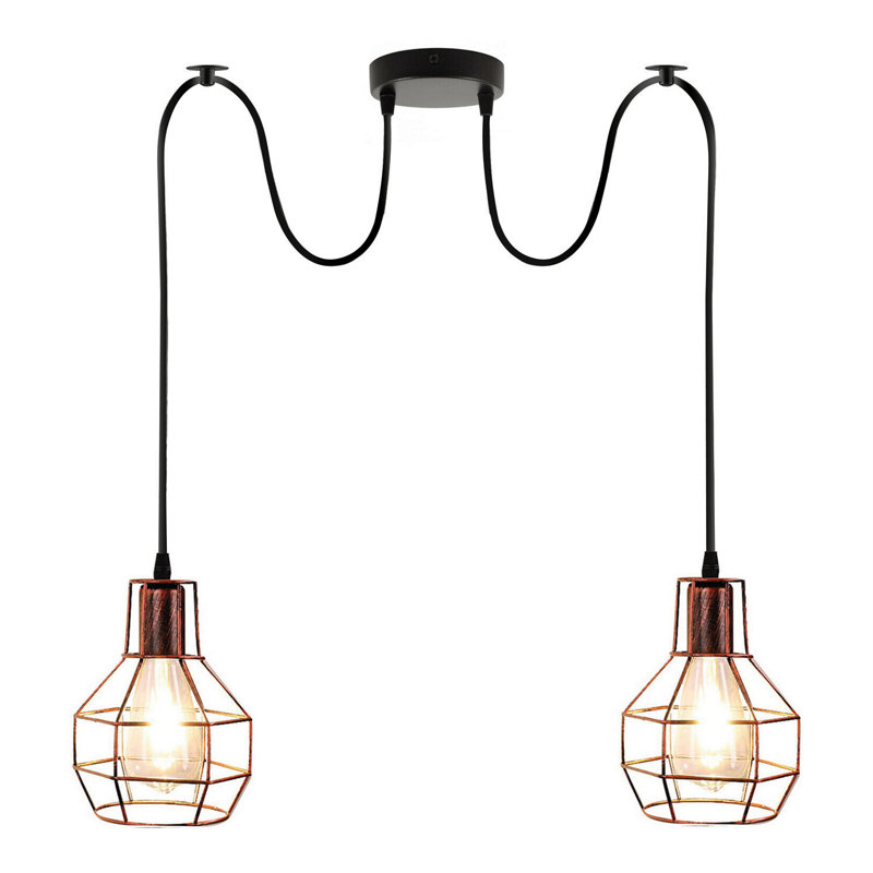 Margaree 2 - Light Cluster Pendant, Rustic Red
