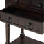 Console étroite, canapé mince avec trois tiroirs de rangement et une tablette inférieure pour le salon, assemblage facile (espresso)-129704981