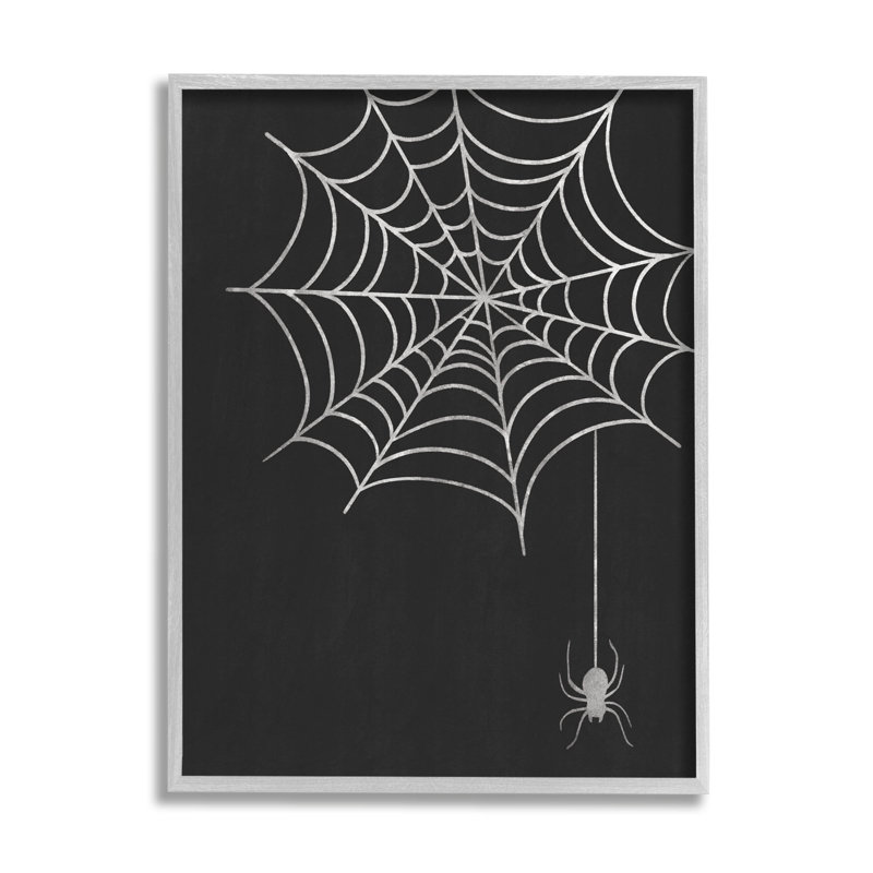 Araignée suspendue noire décontractée AT-306, H 30 po x l 24 po x P 1,5 po, Cadre gris