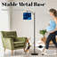 Lampe sur pied à arc avec abat-jour réglable Cosmic Blue Galaxy Planets Étoiles Nébuleuse Lampe sur pied 3 températures de couleur à intensité variable Grand mât avec interrupteur au pied pour la chambre à coucher
