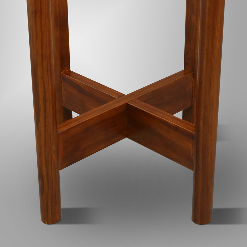 Ogallala Plant Stand, 16" H x 10" L x 10" D, Antique Mahogany