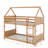 Twin-Over-Twin House-Style Floor Bunk Bed With Headboards And Footboards-465790761