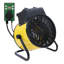 Chaufferette de serre 1500W avec thermostat, ventilateur électrique portatif à chauffage rapide avec protection contre la surchauffe, jaune