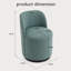 Chaise rembourrée pivotante