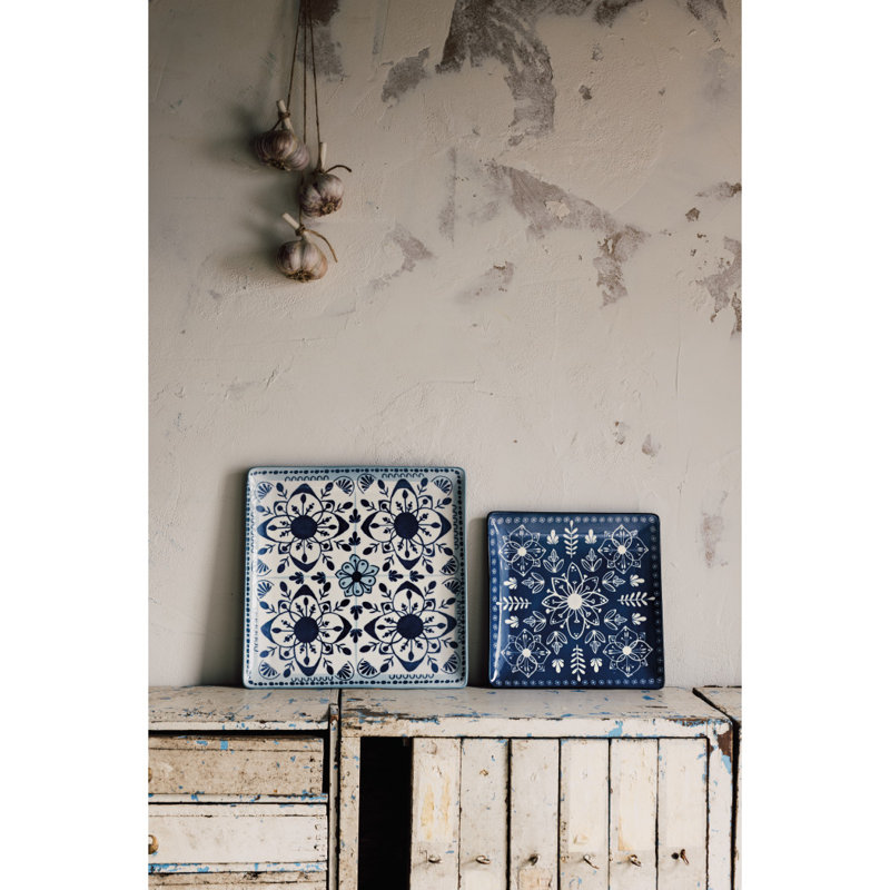 Ensemble de 2 assiettes estampées Porto 10 po
