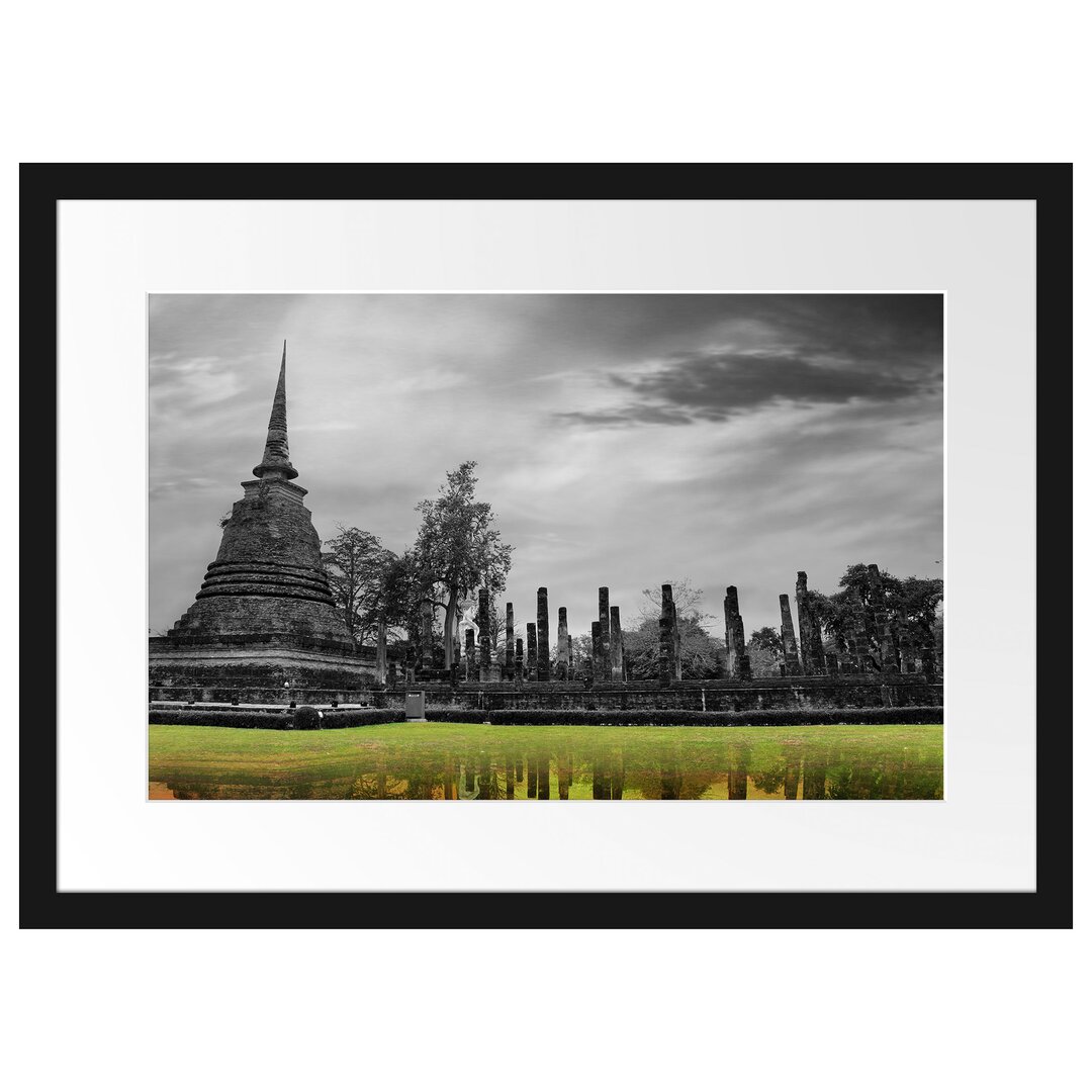 Gerahmtes Poster Atemberaubender Buddha Tempel