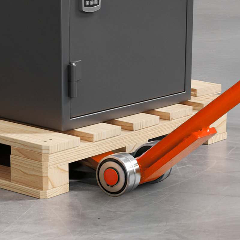 Prylever Bar, 2994 kg Weight Capacity, 1.4 m Carbon Steel Handle Lever Dolly, Pry Lever Bar with Wheels for Large Pallets, Heavy Items, Concrete Blocks, Heavy Duty Equipment Handling