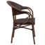 Chaise de patio en bambou et aluminium Nannie-82562257