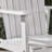 Outdoor Weather Resistant Acacia Wood Adirondack Dining Chairs (Set Of 2), White Finish-150941760