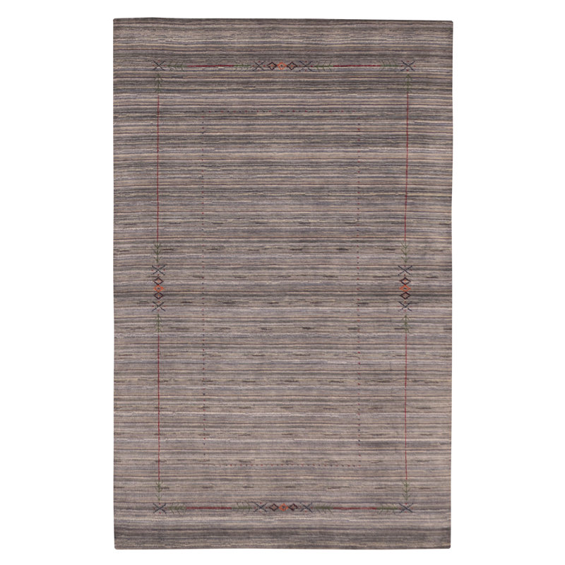 Kashkuli Gabbeh Grey Rug 5'0" x 7'10"