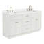 Meuble-lavabo double autoportant de 67 po avec plateau en quartz blanc Hamlet-93068171-138338437-138338439